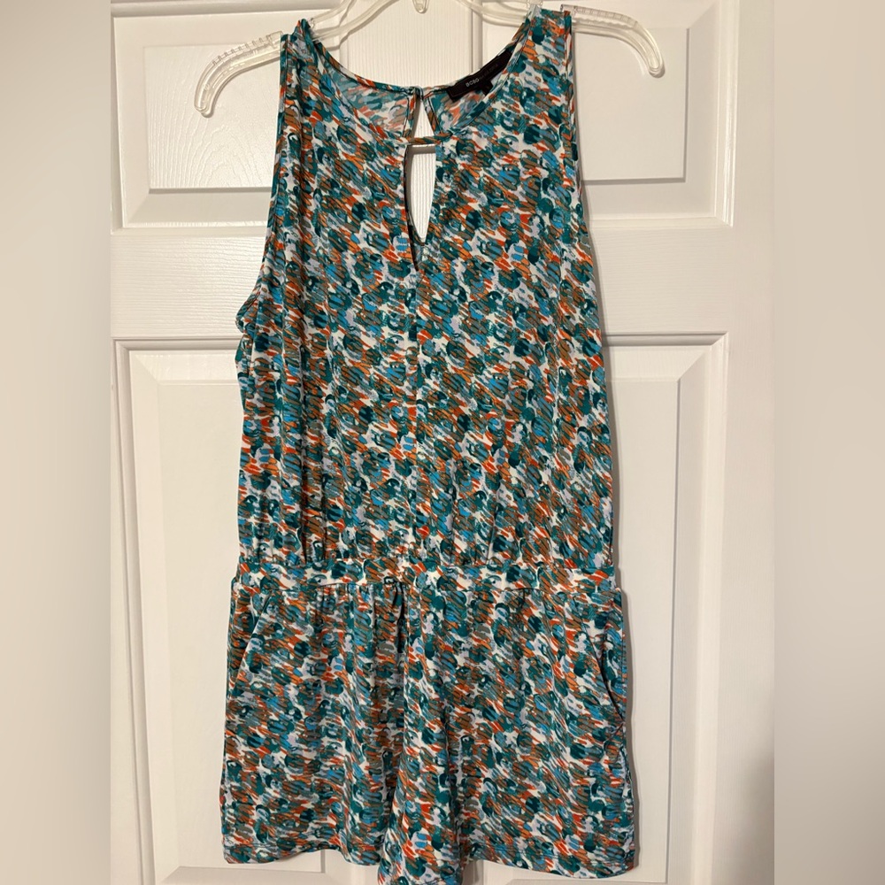 Multicolor Sleeveless romper
